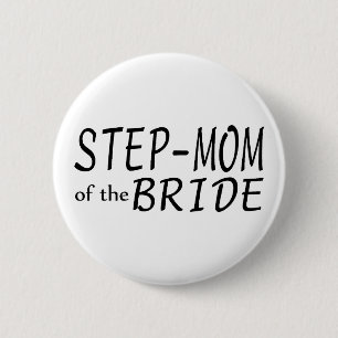 Stap mama van de bride ronde button 5,7 cm