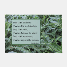 Stap met Calm Doormat Deurmat