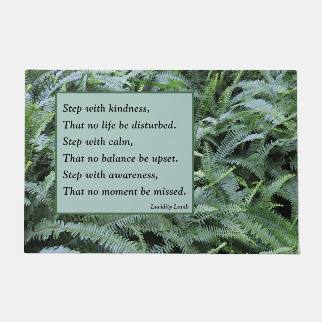 Stap met Calm Doormat Deurmat (Voorkant)