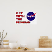 Stap met het programma poster (Keuken)