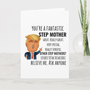 Stap moeder beste cadeau kaart