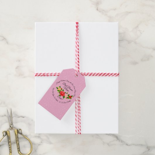 Stap Moeder Bonus Mam Moederdag Cadeaulabel (Met Touw)