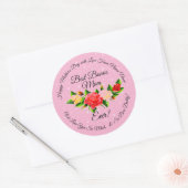 Stap Moeder Bonus Mam Moederdag Ronde Sticker (Envelop)