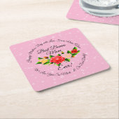 Stap Moeder Bonus mama Moederdag Kartonnen Onderzetters (Schuin)