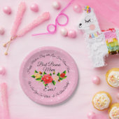 Stap Moeder Bonus Mum Moederdag Small 7" Papieren Bordje (Feest)