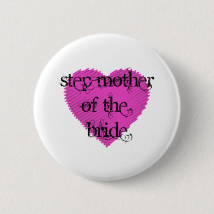 Stap moeder van de bride ronde button 5,7 cm
