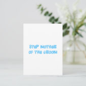 Stap Moeder van de Groom Briefkaart (Staand voorkant)