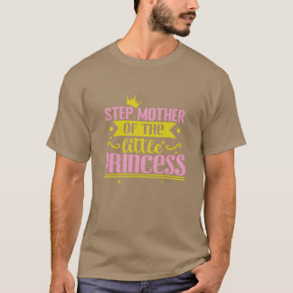 Stap Moeder van de kleine prinses retro T-shirt
