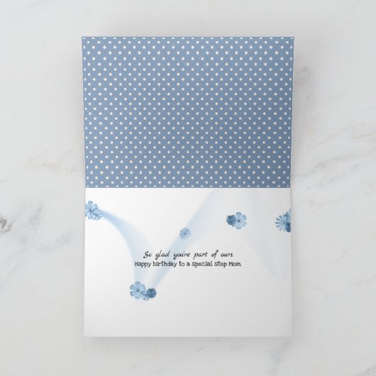 Stap Moeder Verjaardag Daisy op stippen Kaart (Binnen)