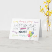 Stap moeder verjaardag, je bent geweldig! kaart (Gele Bloem)