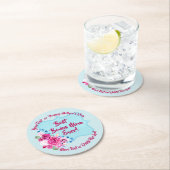 Stap Moederdag Bonus Mam Veranderingstekst Ronde Kartonnen Onderzetter (Insitu)