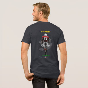 Stap naar de Overwinning American Football (2) M Tri-Blend Shirt