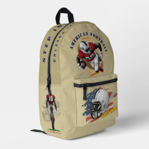 Stap naar de Overwinning American Football   Bedrukte Rugzak