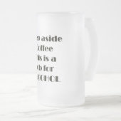 Stap naast koffie matglas bierpul (Voorkant rechts)