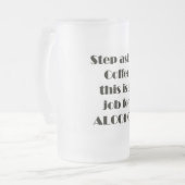 Stap naast koffie matglas bierpul (Voorkant links)