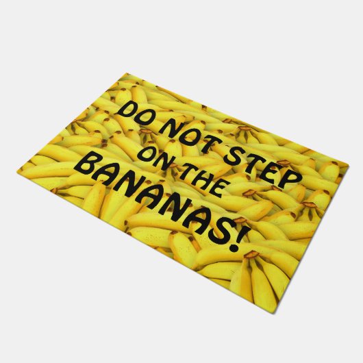 STAP NIET OP DE BANANAS Funny Bananas Print Deurmat (Schuin)