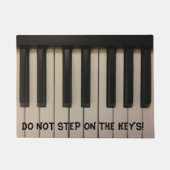 STAP NIET OP DE TOETSEN Leuk Piano Keys Ontwerp Deurmat (Voorkant)