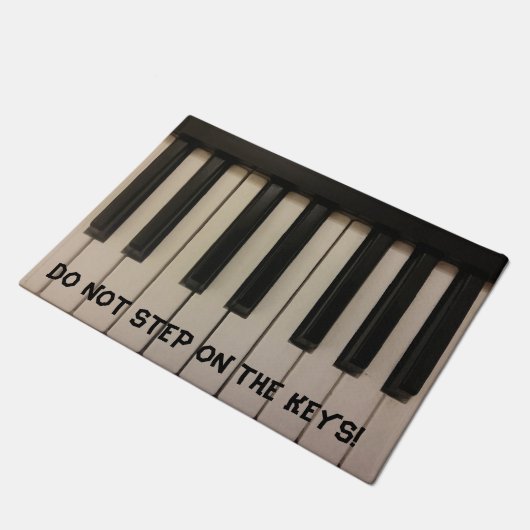 STAP NIET OP DE TOETSEN Leuk Piano Keys Ontwerp Deurmat (Schuin)