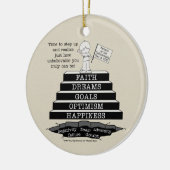 Stap omhoog keramisch ornament (Links)