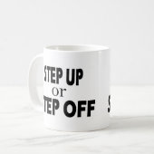 Stap omhoog koffiemok (Voorkant links)