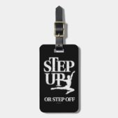Stap omhoog of stap uit (Dance) Bagagelabel (Voorkant verticaal)