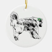 Stap op de tak keramisch ornament (Voorkant)