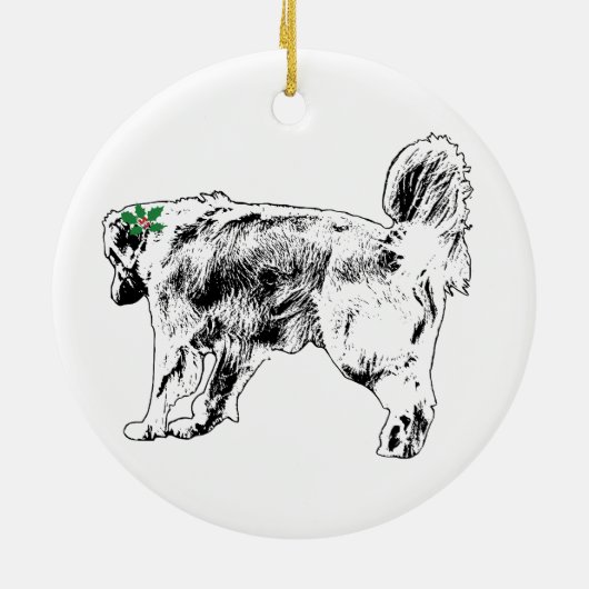 Stap op de tak keramisch ornament (Achterkant)