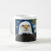 STAP OP VOOR AMERIKA #VoteBlue Koffiemok (Voorkant links)