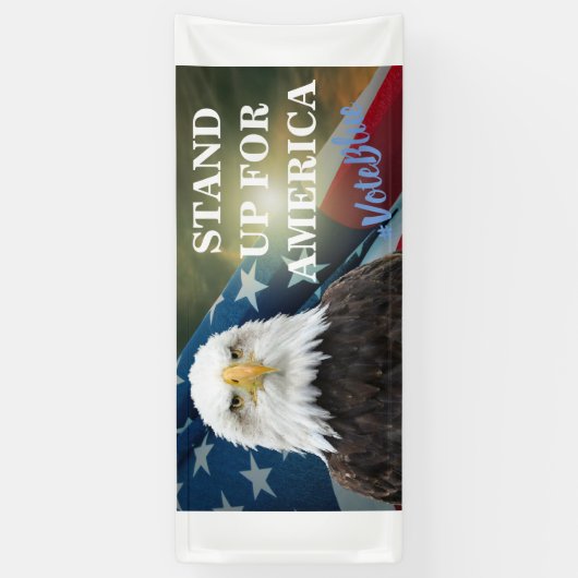 STAP OP VOOR AMERIKA #VoteBlue Spandoek (Verticaal)