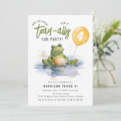 Stap over | Toad-ally Fun Party Verjaardag Kaart (Staand voorkant)