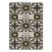 Stap Pa Birthday Abstract Mandala Design (Voorkant)