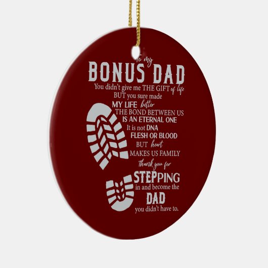 Stap pa Bonus vaders dag uit de stapel Keramisch Ornament (Rechts)