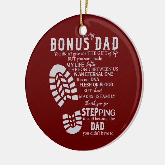 Stap pa Bonus vaders dag uit de stapel Keramisch Ornament (Links)