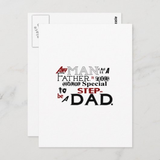 Stap Pa citeert vaderdag Briefkaart (Voorkant / Achterkant)