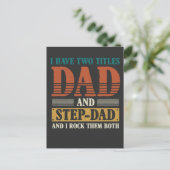 Stap pa Twee Titles Papa Proud vader Briefkaart (Staand voorkant)