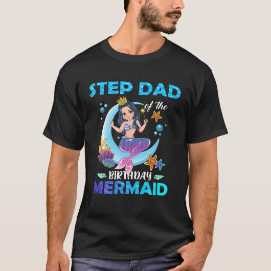 Stap Pa van de familie van de zeemeermin van de ge T-shirt (Voorkant)