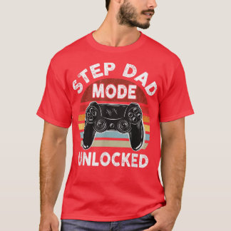 Stap pap modus geopend, gamer Player Father T-shirt