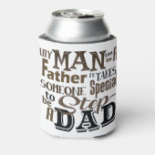 Stap Papa Beste Vader Dag Blikjeskoeler (Blikje Achterkant)