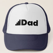 Stap papa trucker hoed pet (Voorkant)