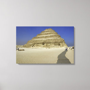Stap piramide bij Saqqara, een van de vroegste Canvas Afdruk