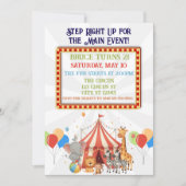 Stap recht omhoog! Circus verjaardagsfeestje Kaart (Voorkant)