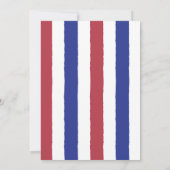 Stap recht omhoog! Goud Bewerkbare Circus Verjaard Kaart (Achterkant)