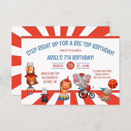 Stap recht omhoog voor een grote Top Verjaardag! c Kaart (Voorkant / Achterkant)