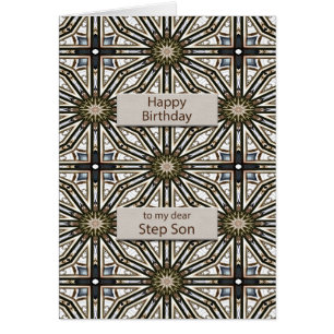 Stap Son Birthday Abstract Mandala Design
