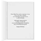 Stap Son Birthday Abstract Mandala Design (Binnen (Rechts))