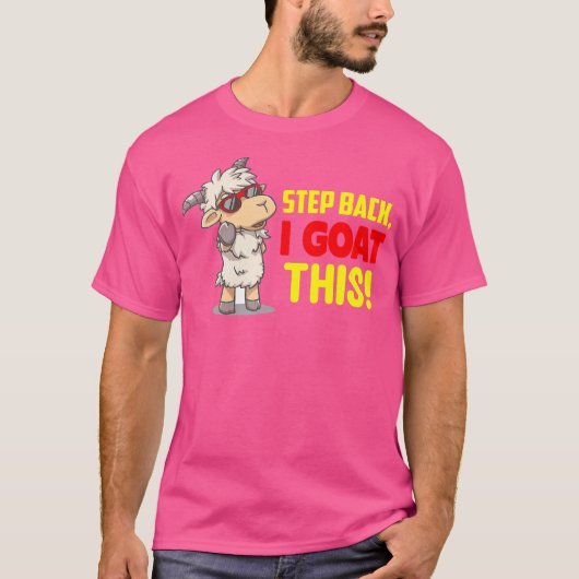 Stap terug Funny Goat T-shirt (Voorkant)