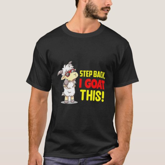 Stap Terug Geit Dier T-shirt (Voorkant)