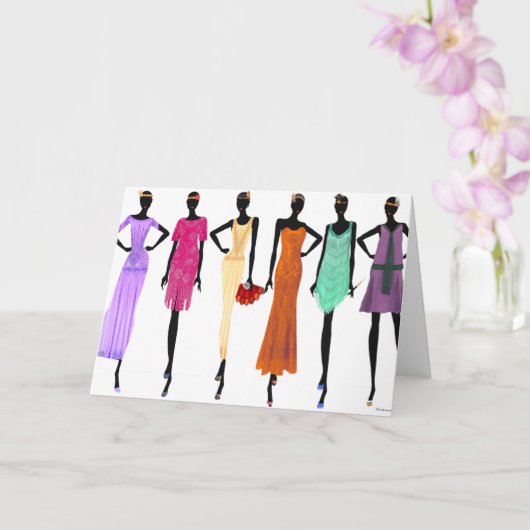 "Stap terug in de tijd, schijn in het Cadeau." Kaart (Orchidee)