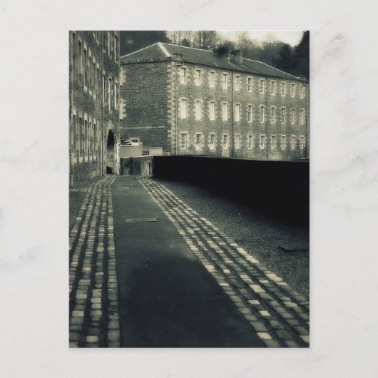 Stap terug in tijd - Streets van New Lanark Briefkaart (Voorkant)