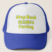 Stap terug opa Farting Trucker Pet (Voorkant)